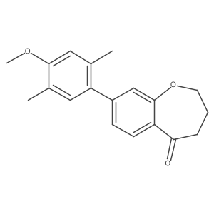 8-(4-Methoxy-2,5-dimethylphenyl)-2,3,4,5-tetrahydro-1-benzoxepin-5-one Structure