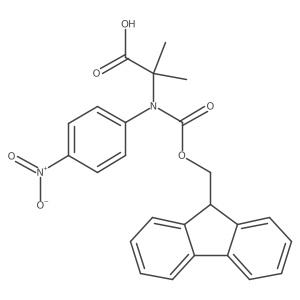 2-({[(9H-fluoren-9-yl)methoxy]carbonyl}(4-nitrophenyl)amino)-2-methylpropanoic acid结构式