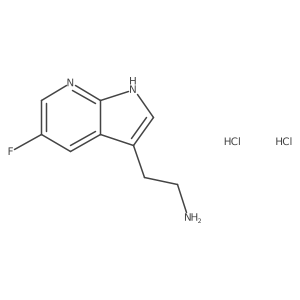 2-(5-Fluoro-1H-pyrrolo[2,3-b]pyridin-3-yl)ethanamine;dihydrochloride结构式