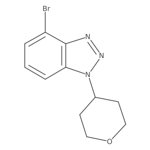 4-Bromo-1-(tetrahydro-2H-pyran-4-yl)-1H-benzo[d][1,2,3]triazole Structure