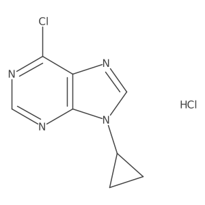 6-Chloro-9-cyclopropylpurine;hydrochloride Structure