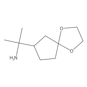 2-{1,4-Dioxaspiro[4.4]nonan-7-yl}propan-2-amine Structure