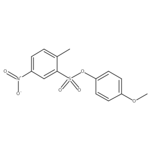 4-Methoxyphenyl 2-methyl-5-nitrobenzene-1-sulfonate结构式