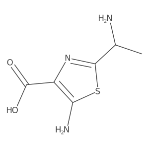 5-Amino-2-(1-aminoethyl)-1,3-thiazole-4-carboxylic acid Structure