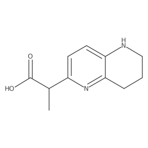 2-(5,6,7,8-Tetrahydro-1,5-naphthyridin-2-yl)propanoic acid结构式
