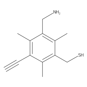 [3-(Aminomethyl)-5-ethynyl-2,4,6-trimethylphenyl]methanethiol Structure