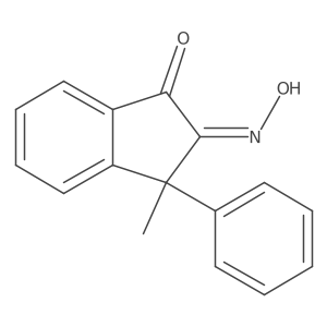 3-Methyl-3-phenyl-1H-indene-1,2(3H)-dione 2-oxime Structure