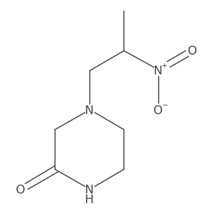 4-(2-Nitropropyl)piperazin-2-one结构式