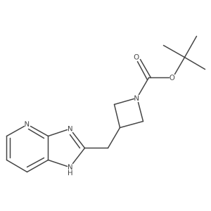 tert-butyl 3-({3H-imidazo[4,5-b]pyridin-2-yl}methyl)azetidine-1-carboxylate结构式