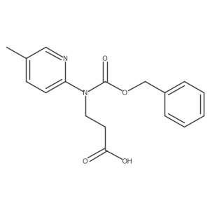 3-{[(Benzyloxy)carbonyl](5-methylpyridin-2-yl)amino}propanoic acid结构式