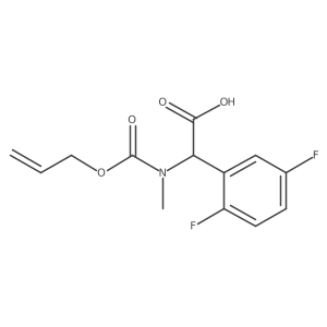 2-(2,5-Difluorophenyl)-2-{methyl[(prop-2-en-1-yloxy)carbonyl]amino}acetic acid Structure