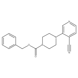 Benzyl 4-(4-cyanopyridin-3-yl)piperazine-1-carboxylate结构式