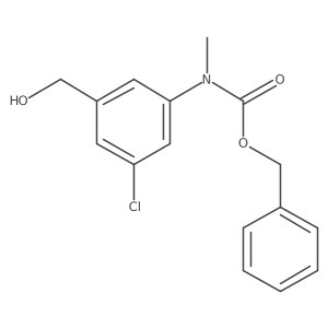 benzyl N-[3-chloro-5-(hydroxymethyl)phenyl]-N-methylcarbamate结构式