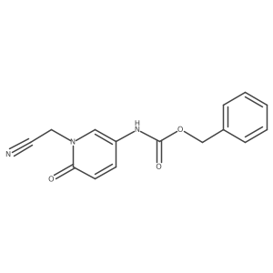 benzyl N-[1-(cyanomethyl)-6-oxo-1,6-dihydropyridin-3-yl]carbamate Structure