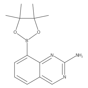 8-(4,4,5,5-Tetramethyl-1,3,2-dioxaborolan-2-yl)quinazolin-2-amine Structure