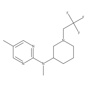 N,5-dimethyl-N-[1-(2,2,2-trifluoroethyl)piperidin-3-yl]pyrimidin-2-amine Structure