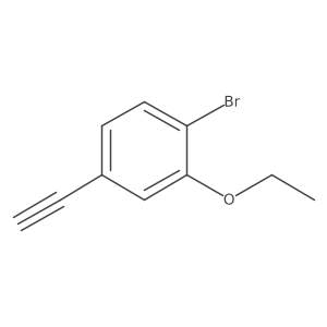 1-Bromo-2-ethoxy-4-ethynylbenzene结构式