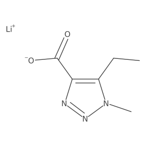 lithium(1+)5-ethyl-1-methyl-1H-1,2,3-triazole-4-carboxylate结构式