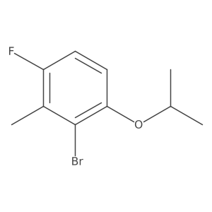 2-Bromo-4-fluoro-1-isopropoxy-3-methylbenzene结构式