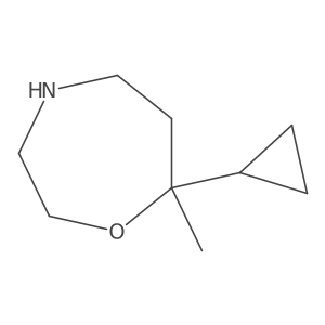 7-Cyclopropyl-7-methyl-1,4-oxazepane Structure