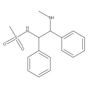 N-((1R,2R)-2-(Methylamino)-1,2-diphenylethyl)methanesulfonamide结构式