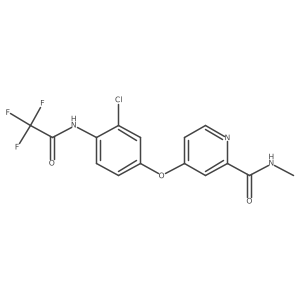 4-[3-Chloro-4-[(2,2,2-trifluoroacetyl)amino]phenoxy]-N-methyl-2-pyridinecarboxamide Structure