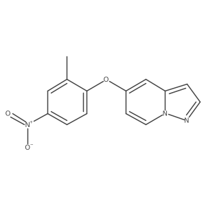 5-(2-Methyl-4-nitrophenoxy)pyrazolo[1,5-a]pyridine结构式
