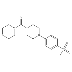 4-[1-(4-Methanesulfonylphenyl)piperidine-4-carbonyl]morpholine结构式