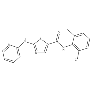 N-(2-chloro-6-methylphenyl)-2-(pyridin-2-ylamino)-1,3-thiazole-5-carboxamide Structure