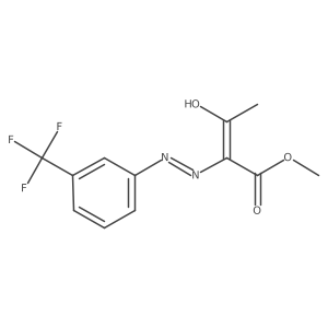 methyl (2Z)-3-oxo-2-{2-[3-(trifluoromethyl)phenyl]hydrazin-1-ylidene}butanoate结构式