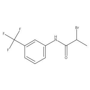 2-Bromo-N-[3-(trifluoromethyl)phenyl]propanamide结构式