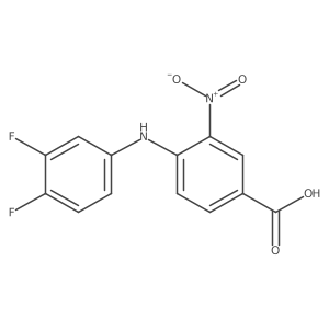 4-[(3,4-Difluorophenyl)amino]-3-nitrobenzoic acid结构式