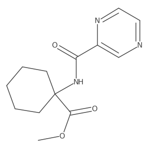 Methyl 1-(pyrazine-2-carboxamido)cyclohexane-1-carboxylate Structure