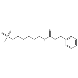 benzyl N-[6-(chlorosulfonyl)hexyl]carbamate结构式
