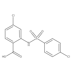 4-Chloro-2-(4-chloro-benzenesulfonylamino)-benzoic acid结构式