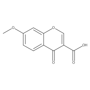 7-Methoxy-4-oxo-4H-chromene-3-carboxylic acid Structure
