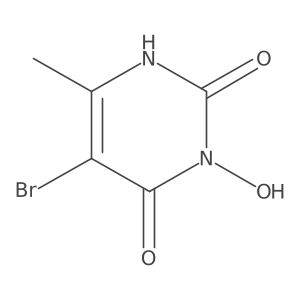 5-bromo-3-hydroxy-6-methyl-1H-pyrimidine-2,4-dione Structure