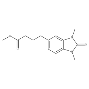Methyl 2,3-dihydro-1,3-dimethyl-2-oxo-1H-benzimidazole-5-butanoate Structure