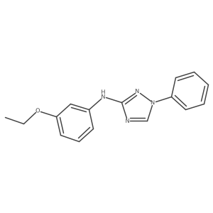 N-(3-Ethoxyphenyl)-1-phenyl-1H-1,2,4-triazol-3-amine Structure