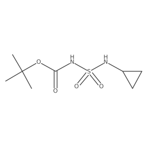 Tert-butyl cyclopropylsulfamoylcarbamate Structure