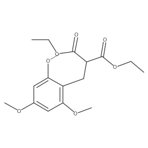1,3-Diethyl 2-[(2,4,6-trimethoxyphenyl)methyl]propanedioate Structure