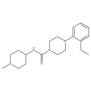 4-(2-Methoxyphenyl)-n-(1-methyl-4-piperidinyl)-1-piperazinecarboxamide Structure