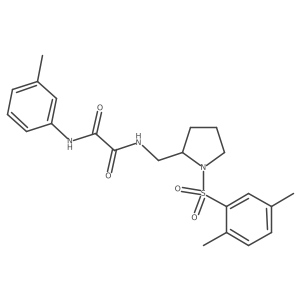 N1-((1-((2,5-dimethylphenyl)sulfonyl)pyrrolidin-2-yl)methyl)-N2-(m-tolyl)oxalamide Structure