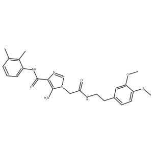 5-amino-1-(2-{[2-(3,4-dimethoxyphenyl)ethyl]amino}-2-oxoethyl)-N-(2,3-dimethylphenyl)-1H-1,2,3-triazole-4-carboxamide Structure