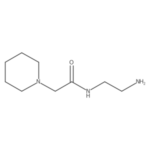 N-(2-aminoethyl)-2-piperidin-1-ylacetamide结构式