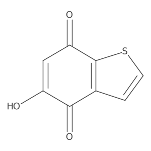 5-Hydroxybenzo[b]thiophene-4,7-dione结构式