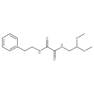 N-(2,2-dimethoxyethyl)-N'-(2-phenylethyl)ethanediamide结构式