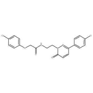 2-(4-chlorophenoxy)-N-(2-(3-(4-chlorophenyl)-6-oxopyridazin-1(6H)-yl)ethyl)acetamide Structure
