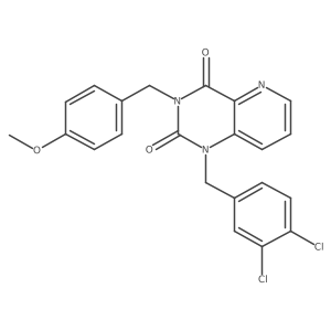 1-(3,4-dichlorobenzyl)-3-(4-methoxybenzyl)pyrido[3,2-d]pyrimidine-2,4(1H,3H)-dione结构式