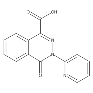 3,4-Dihydro-4-oxo-3-(2-pyridinyl)-1-phthalazinecarboxylic acid结构式